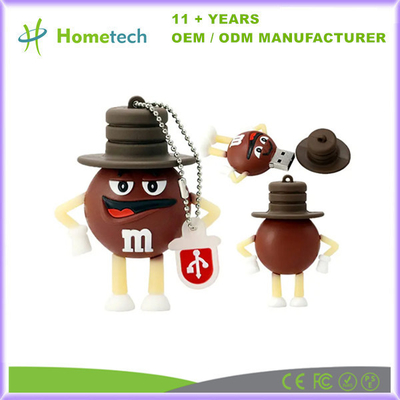 USB 2.0 Cartoons Chocolade M&M Rainbow Bean USB Flash Drive 4GB 8GB 32GB 64GB Pendrive Flash Memory Geschenken