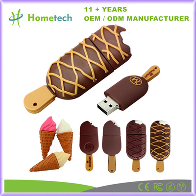 Geschenk Cartoon Persoonlijke USB Flash Drive IJsschijf 16 GB PVC Plastic Flash Memory Sticks