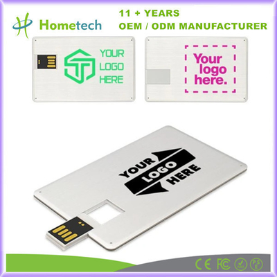 Stock Business Card USB Flash Drive met logo printing en OEM aanvaard