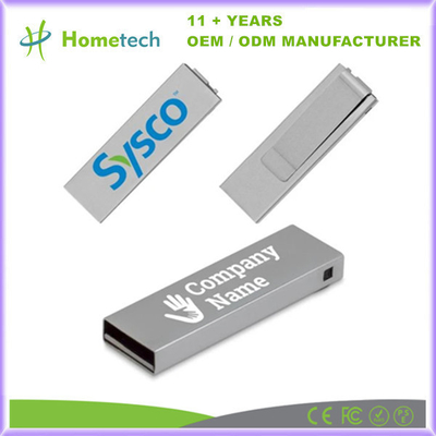 2.0/3.0 USB Flash Drive 8GB 16GB 32GB 64GB 128GB Mini Pendrive Metalen Clip Memory Stick