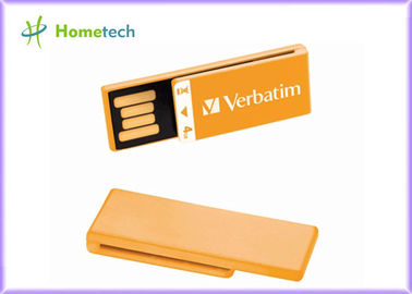 Oranje Super Miniusb-Geheugen Plastic Serigrafie/Volledige Embleemdruk voor Schoolgift