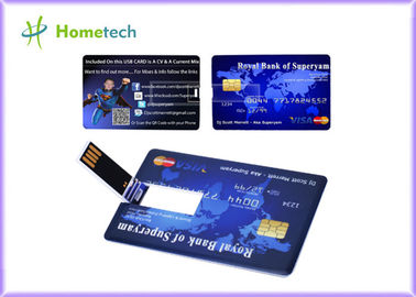 De promotieHet Opslagapparaat Uiterst dunne Creditcard van Creditcardusb vormde Aangepast Embleem