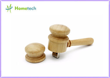 Hamer vormde Houten het Embleemlaser van de USB-flashstation30pcs Douane/de Gegraveerde