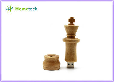 Houten USB-flashstation 2,0 van het duim Internationaal Schaak Geheugen voor PC/Notitieboekje