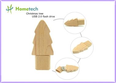van de het USB-flashstationpersoonlijkheid van 32G 64G Houten de Kerstboom Snelle Lezing/het Schrijven