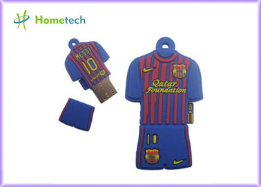 Aangepaste USB-van het het Polooverhemd van Geheugen2gb 4GB 8GB 16GB Barcelona Messi de Flitsaandrijving van USB