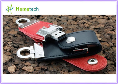 Hoge snelheid 2.0 van de de Flitsschijf van Leerusb Stokken van USB 1GB 2GB 4GB 8GB 16GB 32GB