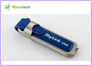 Promotie de Flitsschijf van Leerusb, USB-het Leer van de Flitsaandrijving 16GB