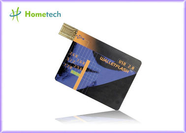 De echte Plastic 8gb Opslaggelegenheid van Creditcardusb, De Aandrijving van de de Duimpen van de Geheugenstok