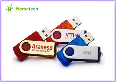 De rode Stokken van USB van de Warteldraai 128MB/1GB Gegraveerd met Douaneembleem