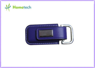 32GB de Flitsschijf van leerusb/USB 2.0 de Stok van het de Aandrijvingsgeheugen van de Flitspen