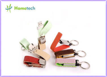 De Flitsschijf van USB van het hoge Capaciteits16gb Leer, Mini Zeer belangrijke USB-Flitsschijf