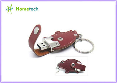 Van de de Flitsschijf van USB van het zakleer de Hoge Capaciteit 16GB 32GB met 64GB