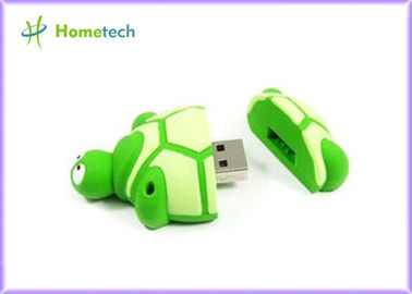 Lichtgroene van de de Flitsaandrijving van Beeldverhaalusb Echte 16GB 32GB het Dossieroverdracht, Schildpadvorm