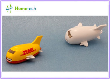 USB 2.0 van de de Flitsaandrijving van Stok het Plastic USB Witte Vliegtuig voor Kinderen