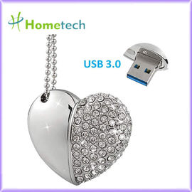 Van het de Halsband32gb Kristal van de juwelentegenhanger het Hartusb-flashstation