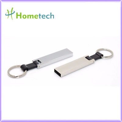 Hoge snelheids waterdicht USB-flashstation 64 GB-Duim128gb FCC 15MB/S het Geheugenstok van Metaalusb met Keyholder