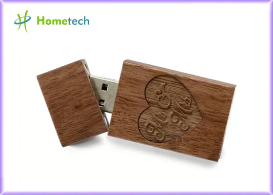 Gegevensopslag die 148 Mbps 16GB leest Houten USB-flashstation