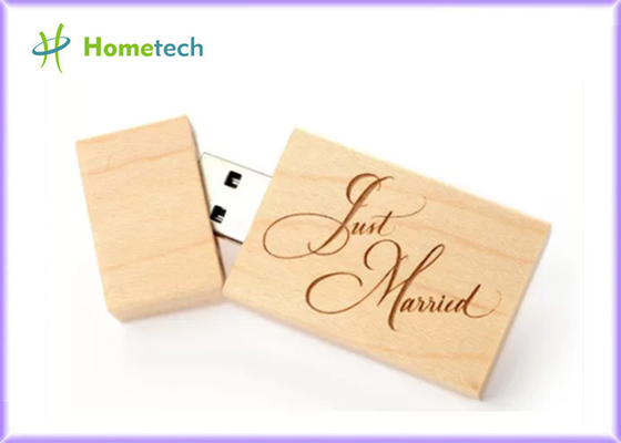 8GB 16GB die 148 Mbps Esdoorn Houten USB-flashstation lezen
