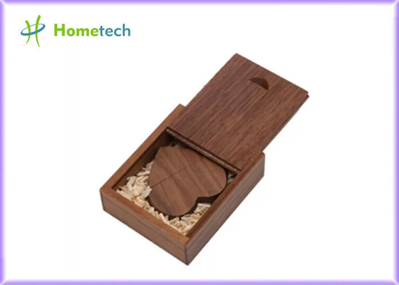 Maak 2.0/3.0 128G-Okkernoot Houten USB-flashstation waterdicht