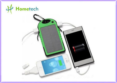 5V 1A de Zonne Schokbestendige Dubbele USB-Bank van de Haven Externe Mobiele Macht
