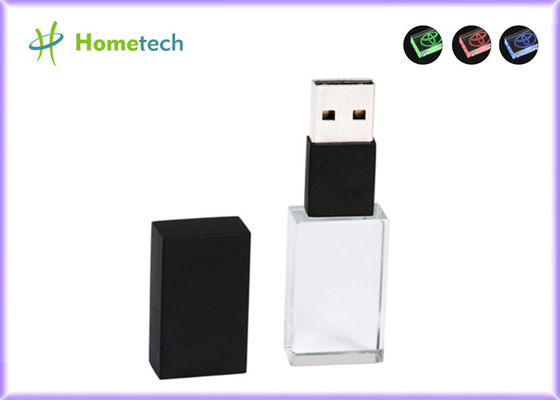 Licht omhoog Transparant 32GB 10mb/s het Kristalusb-flashstation van Waterpoofcrystal usb flash drive led
