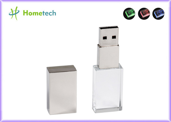 Giftdouane Logo Rose/Goud/Koper/Zilveren Transparante LEIDENE van 32GB USB2.0 15mb/s Lichte Flitsaandrijving